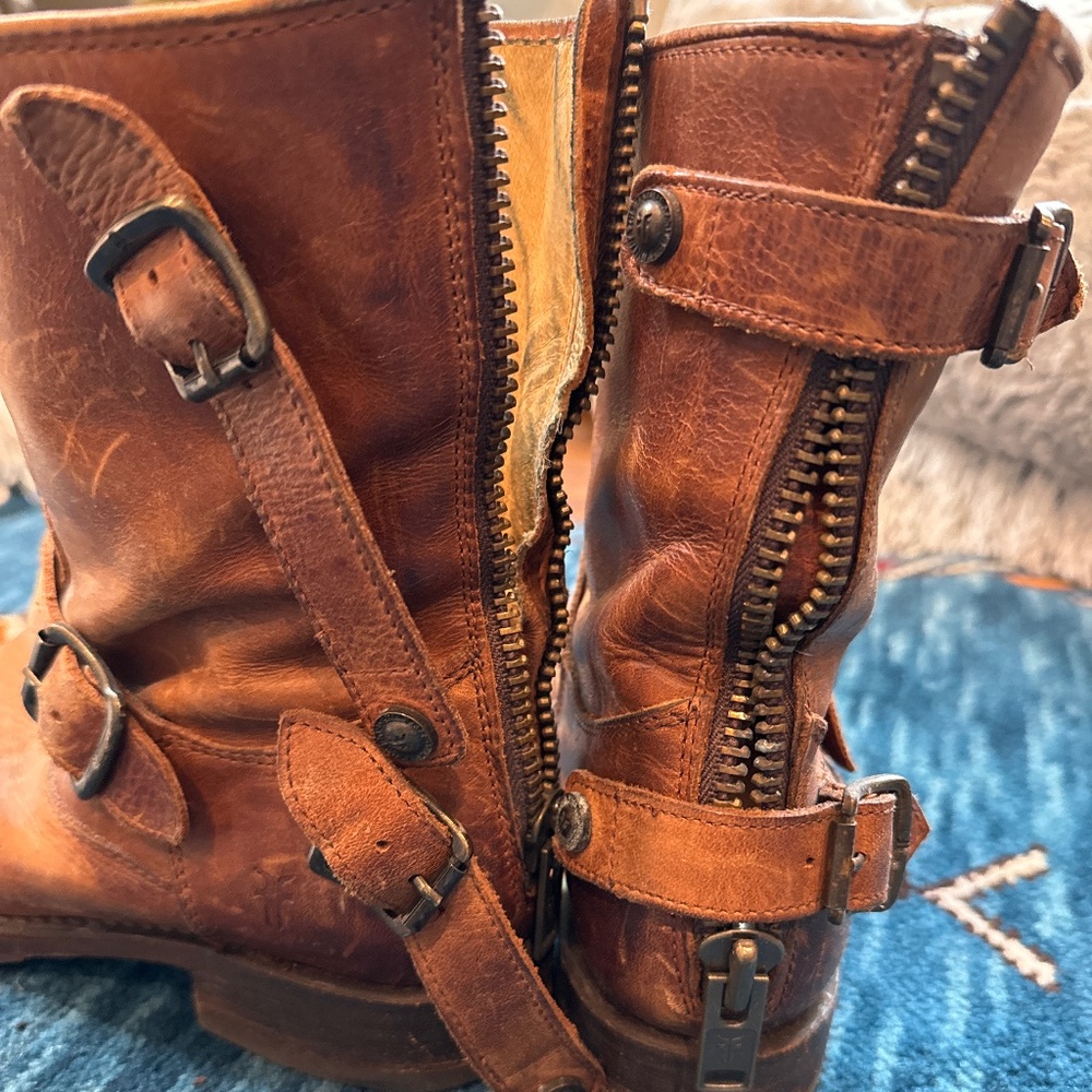 Frye Buckle back Boots